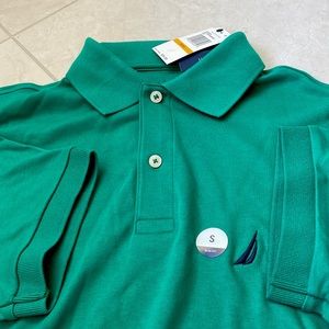 Nautica Men Polo Shirt, Slim Fit, Size S, Green, NWT